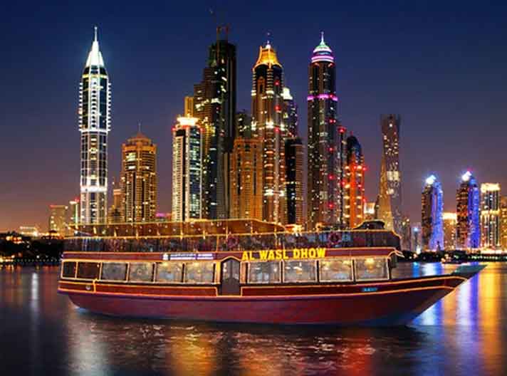 marina dhow cruise dubai